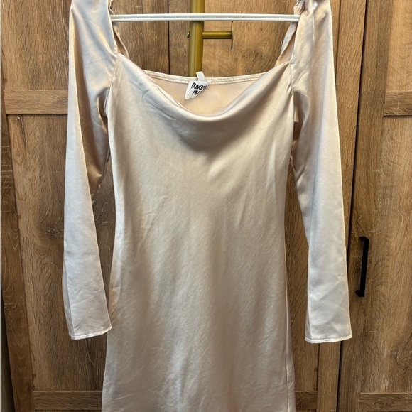 Princess Polly Cream Satin Dress - Picture 2 of 3